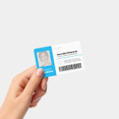 Badge Photo de code-barres d'identification de l'employé (Manuel / portable)
