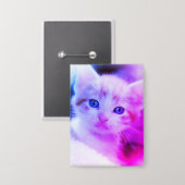 Badge Photo de famille Blue Pink Ombre (Recto/Verso)