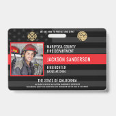 Badge Photo de la carte d'identité de l'employé du servi (Avant)
