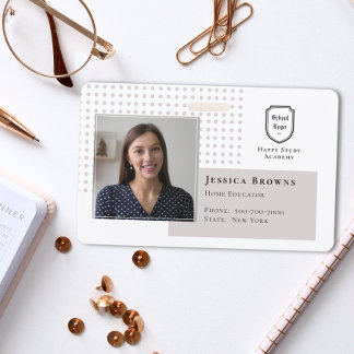 Badge Photo de l'école d'enseignement à la maison - phot