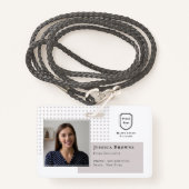 Badge Photo de l'école d'enseignement à la maison - phot (Devant avec lanière)