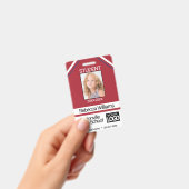 Badge Photo de l'élève - Rouge (Manuel / portable)