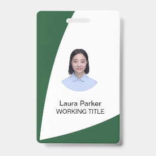 Badge Photo de l'employé de l'entreprise personnalisée T