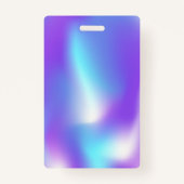 Badge Photo de l'employé Holographie de diamants tendanc (Dos)