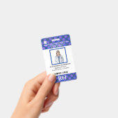 Badge Photo de l'employé Logo Nom Code-barres Personnali (Manuel / portable)