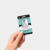 Badge Photo de l'employé Nom Carte d'identité Code-barre (Manuel / portable)