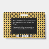 Badge Photo de l'employé Nom Logo Code-barres ID Personn (Arrière)