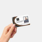 Badge Photo de l'employé Nom Logo Code-barres ID Personn (Manuel / portable)