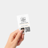 Badge Photo de l'ID de l'employé Code QR ID personnalisé (Manuel / portable)