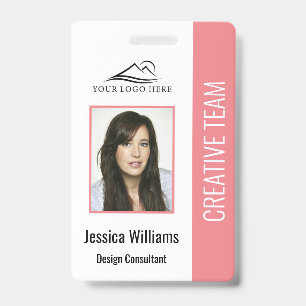 Badge Photo de logo de base de l'entreprise Rose Sécurit