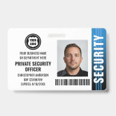 Badge Photo de logo de carte d'identité d'agent de sécur (Avant)