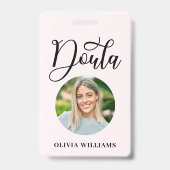 Badge Photo de naissance et postpartum Doula (Front)