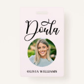 Badge Photo de naissance et postpartum Doula (Devant)