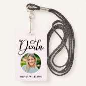 Badge Photo de naissance et postpartum Doula (Devant avec lanière)