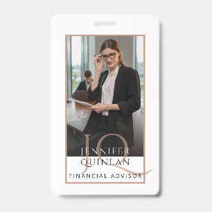 Badge Photo de notaire public moderne