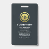 Badge Photo de presse de Global Blue Waves (Arrière)