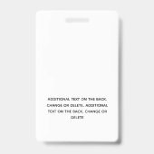 Badge Photo de profil de couronne simple à main (Back)