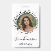 Badge Photo de profil de couronne simple à main (Front)