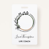 Badge Photo de profil de couronne simple à main (Devant)