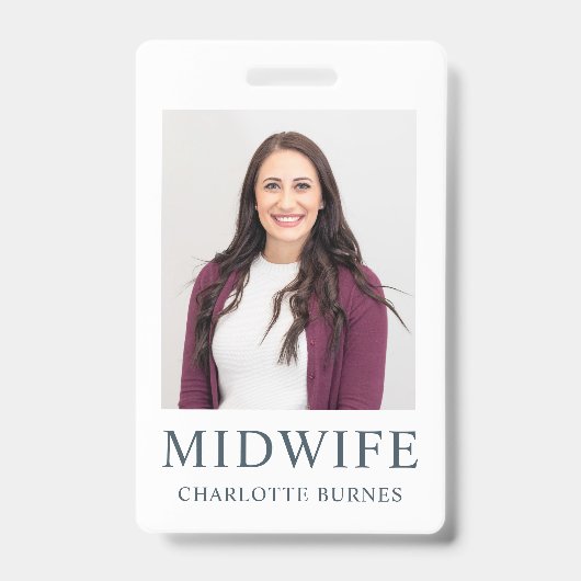 Badge Photo de sage-femme (Avant)