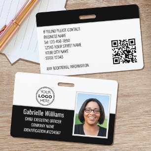 Badge Photo de sécurité de la carte d'identité d'employé