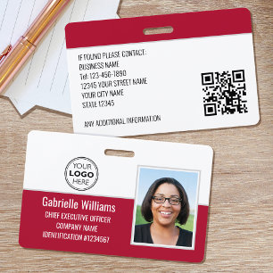 Badge Photo de sécurité de la carte d'identité d'employé