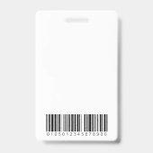 Badge photo de style vague verte (Arrière)