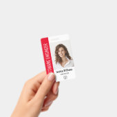 Badge Photo d'employé grand format personnalisé, code-ba (Manuel / portable)