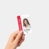 Badge Photo d'employé grand format personnalisé, code-ba (Manuel / portable)