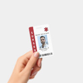 Badge Photo d'employé personnalisée, nom, code-barres, b (Manuel / portable)
