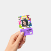 Badge photo d'employé QR Code Code-barres Enfants  (Manuel / portable)