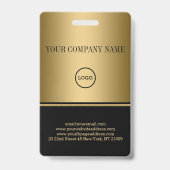 Badge Photo d'entreprise (Arrière)