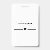 Badge photo d'étudiant École Université - Vert (Arrière)