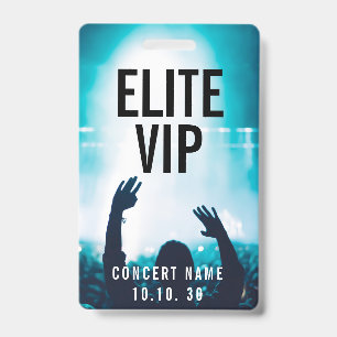 Badge Photo d'événement VIP Nom personnalisé Concert