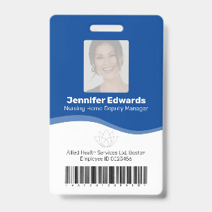 Badge Photo d'identification de carte d'identité d'emplo