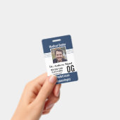 Badge Photo d'identification de l'employé de la clinique (Manuel / portable)