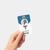 Badge Photo d'identification d'infirmière diplômée d'Éta (Manuel / portable)