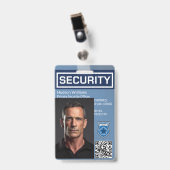 Badge Photo d'identité de la Garde de sécurité privée pe (Avant avec clip)