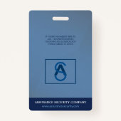 Badge Photo d'identité de la Garde de sécurité privée pe (Dos)