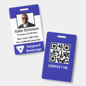 Badge Photo d'identité de l'employé (Avant & arrière)