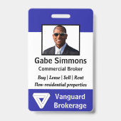 Badge Photo d'identité de l'employé (Avant)