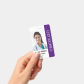 Badge Photo d'identité de l'employé avec des détails per (Manuel / portable)