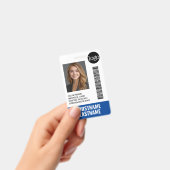 Badge Photo d'identité de l'employé essentiel, code-barr (Manuel / portable)