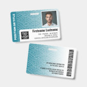 Badge Photo d'identité de l'employé - tribal moderne, co (Avant & arrière)
