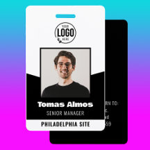 Photo d'identité d'employé noir moderne pour la sé