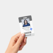 Badge Photo d'identité du personnel médical | Logo de l' (Manuel / portable)