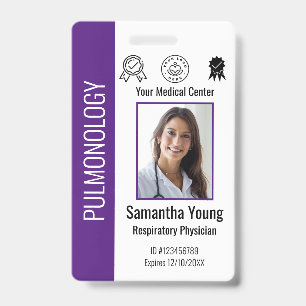Badge photo d'identité personnalisé pour employé d