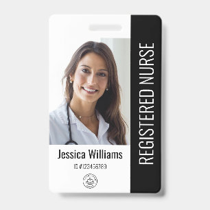 Badge photo d'identité personnalisé pour employé d
