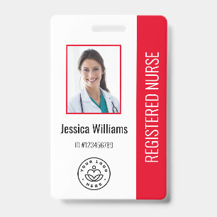 Badge photo d'identité personnalisé pour l'employé