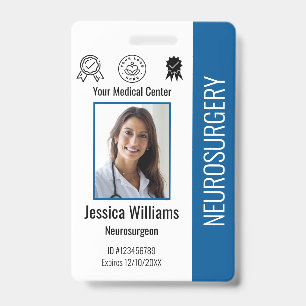 Badge photo d'identité personnalisé pour les emplo